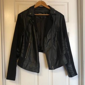 Torrid Black Faux/Pleather Moto Jacket Plus Size